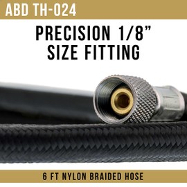Master Airbrush Essential Accessories Kit with 6 ft. Braided Airbrush Hose, Mini Inline Filter, Quick Disconnect, Airflow Adjustment Couplers, and 3-Way Splitter Manifold - 1/8" Fittings