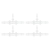 HOPESPANNER Plastic Hose Barb Fitting 1/8" x 1/16" x 1/8"