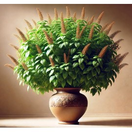 22Day Seeds: Seeds Holy Basil/Ornamental Tulsi Tree/Non GMO/Heirloom