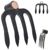 KADAX Potato Hoe 4 Prong Garden Hoe Forged Steel Manure