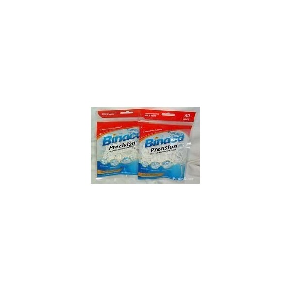 Binaca Precision Floss Picks with Fluoridex Thread 60 Pack (Pack of 5) 300 Total Floss Picks