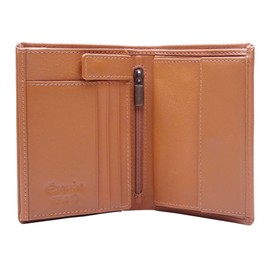 Esquire Peru RFID Leather Wallet 9.5 cm, Cognac, Casual