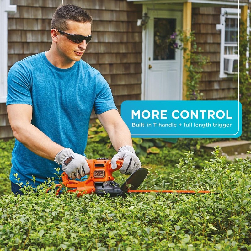 BLACK+DECKER Electric Hedge Trimmer, 16-Inch 3.0 Amp Compact Corded Power