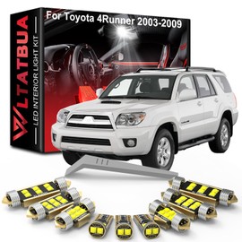 WLTATBUA LED Interior Light Kit Package Replacement for Toyota 4Runner 2003 2004 2005 2006 2007 2008 2009, Super Bright 6000K White License Plate Bulbs + Install Tool