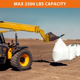 GAOMON Clamp on Debris Forks to 48" Bucket, Heavy Duty 5 Fork Tines Clamp-on Pallet Attachments with 2500 LBS Capacity Fit for Tractor Bucket, Skid Steer Loader