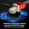 DogChrymion 20V Cordless Angle Grinder, Compatible with Makita 18V Battery