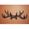 Antler Bath Towel Rack, Durable Solid Heavy Cast Iron, 12"