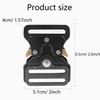 pson 3PCS 1.5 Inch Heavy Duty Metal Buckle, Adjustable Tactical