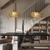 AyshwillDec Woven Pendant Light Boho Chandelier Fish-Shaped Rustic Farmhouse Chandelier
