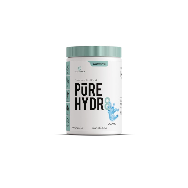 Pure Hydr8 Electrolyte Powder – Coconut‑Water Infused – 700 mg Potassium,