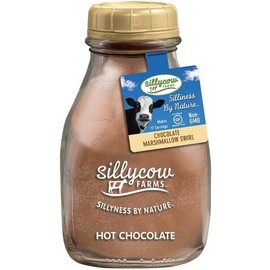 Silly Cow Farms Chocolate Marshmallow Swirl Hot Chocolate Glass Jar - 16.9 oz