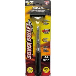 DRIVER EXTREME DRX4561 SILVER BULLET 56" 1500W BLACK FIBERGLASS CB ANTENNA
