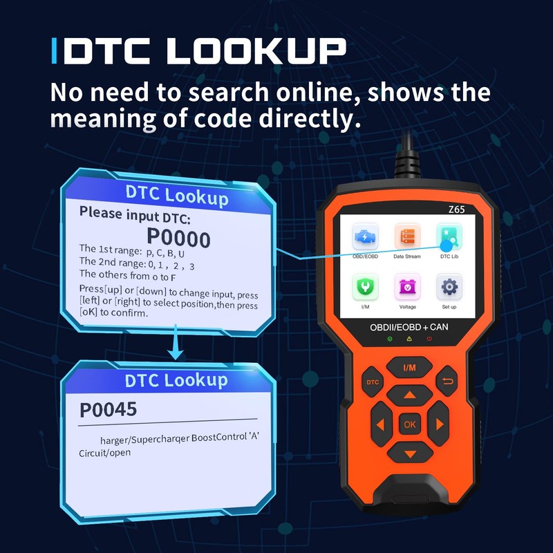 Generic EOKING Car OBD2 Scanner CAN Diagnostic Tool Engine Fault