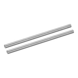 uxcell 2Pcs GR5 Titanium Rod, Dia 4mm 0.15" Length 100mm 3.94" Metal Solid TC4 Titanium Alloy Round Bar Rod Stock for Model Plane Cars Ship DIY Craft Metal Working
