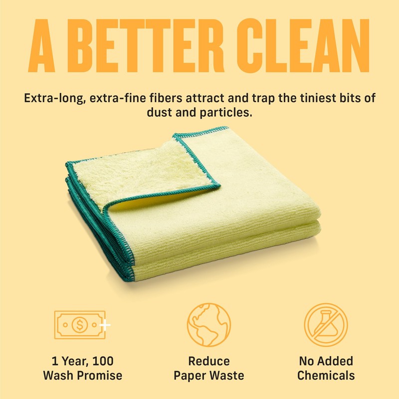 E-Cloth High Performance Dusting Cloth, Reusable Premium Microfiber Cloth for