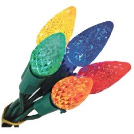 Holiday Wonderland (3) ea Holiday Wonderland 47941-88 200 Count Multi C6 LED Christmas Lights Spool