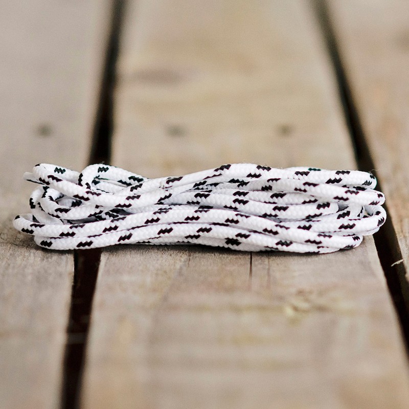 Lakeland Active Grasmoor Walking Boot Laces - White-Black - 200