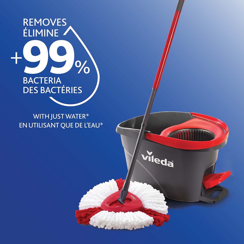 Vileda 2-in-1 EasyWring Power Mop Head Refill | Removes Tough
