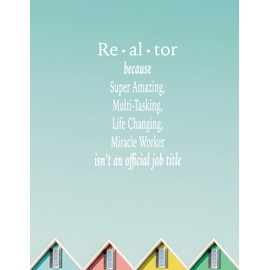 Realtor Gifts Women, Realtor Leather Journal Pink 200 Pages Notebook A5 Lined with Pen, Everything I Touch Turns to Sold, Gifts for Real Estate Agent Female Realtor Birthday Closing Christmas