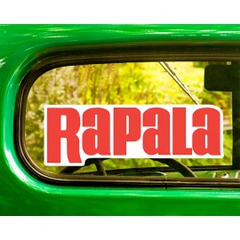 The Decal And Sticker Mafia  RAPALA FISHING DECAL Lures 2 Stickers Bogo For Car Window Boat Bumper Truck - 3.5"W x 1.2"H