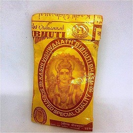 Kashi Vibhuti Bhasma, Vibuthi Pure Powder - Holy Tilak Tika Tikaa (Pack of 2X 30 Grams), Thiruneeru, Shiva Viboothi, Vibhooti, Bibhuti,Bhabhooti