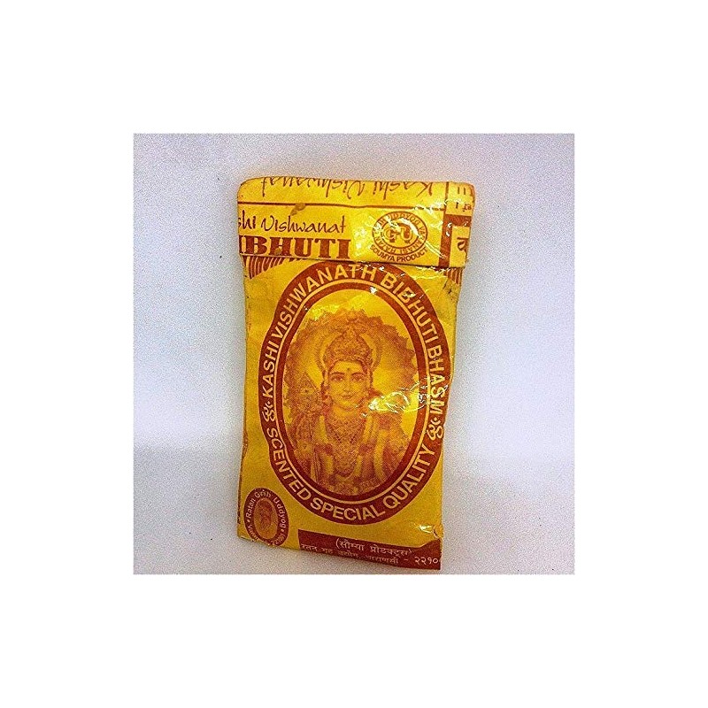 Kashi Vibhuti Bhasma, Vibuthi Pure Powder - Holy Tilak Tika