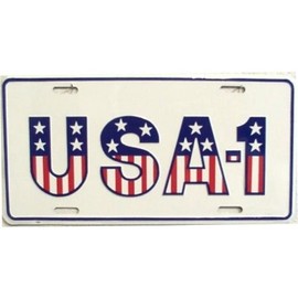 212 Main 103 6 x 12 in. USA-1 License Plate