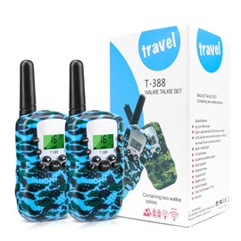 2 Pzas Walkie Talkies para Niños, Radios para Niños 4 a 12 Años, Walki Talki de Largo Alcance, 22 Canales y 38 Códigos de Privacidad, Radio de Comunicación para Aventura, Regalo de Cumpleaños