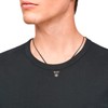 s.Oliver 2035536 Men's Necklace with Pendant Stainless Steel Leather 45