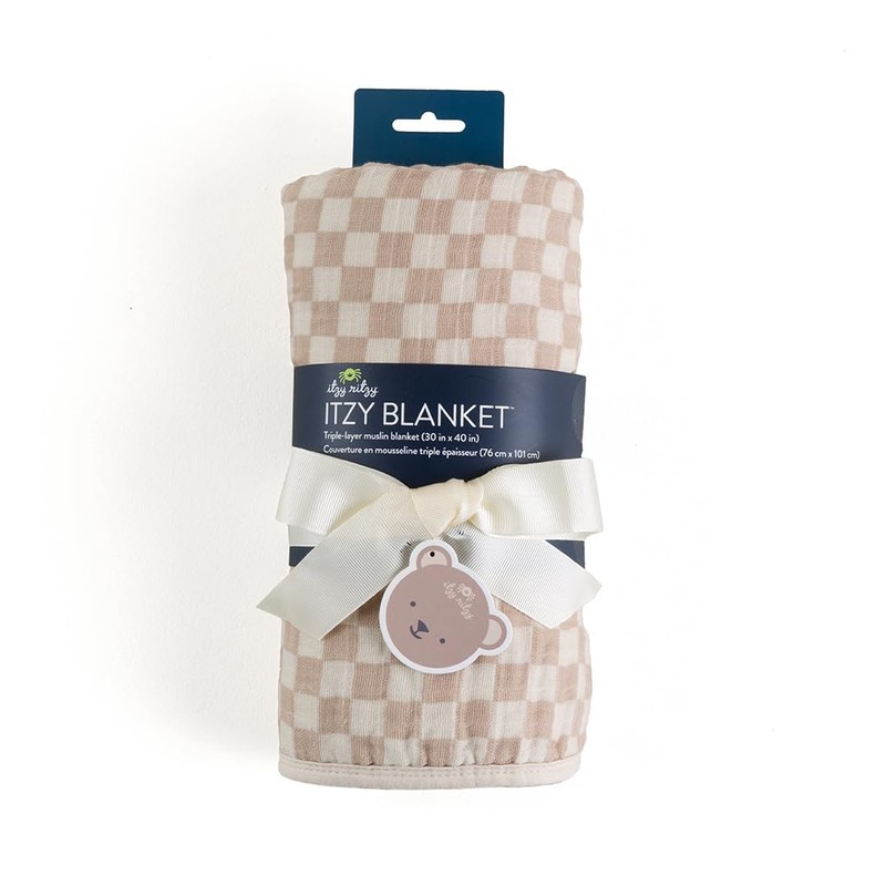 Itzy Ritzy Baby Blanket – Soft Cotton Muslin Multi-Use Blanket
