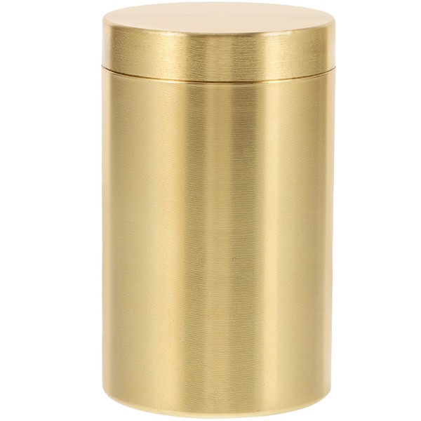 Brass Tea Canister Tea Leaf Jar - Coffee Bean Container