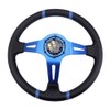 RASTP Universal Racing Steering Wheel,Deep Dish Steering Wheel Leather Embroidery