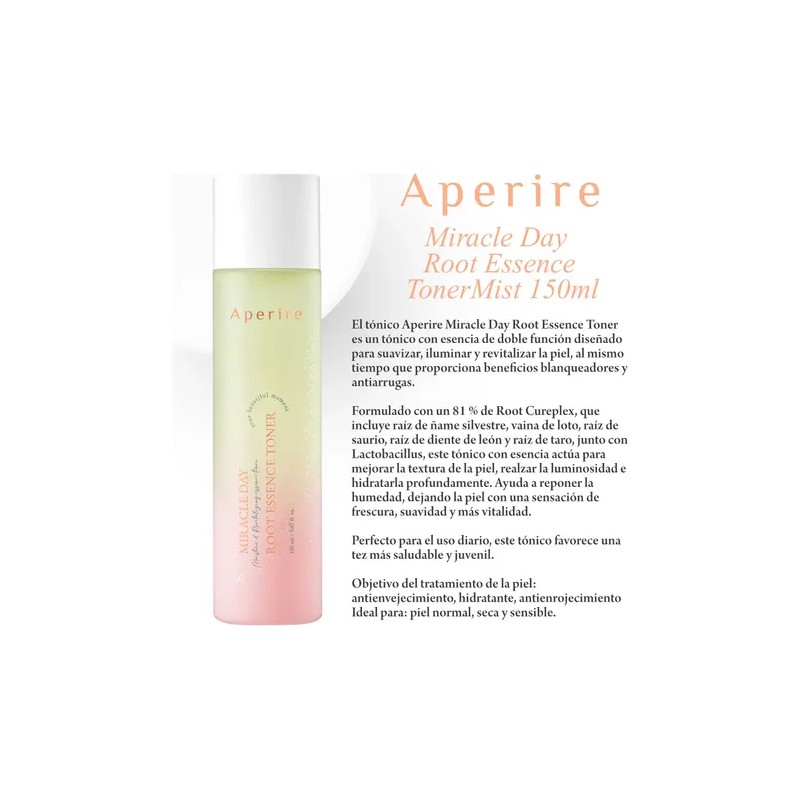 Aperire Miracle Day Root Essence tónico coreano 150 ml, firmeza