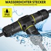 Pack of 8 Cable Connectors Waterproof IP68, 3-Pin T-Shape Junction