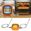 Barbecue Oven Thermometer Dual Probe Electronic Digital Display Touch Button