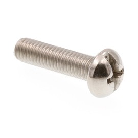 Prime-Line 9004196 Machine Screw, Round Head, Slotted/Phillips Combo, #10-32 X 3/4 in, Grade 18-8 Stainless Steel, Pack of 25