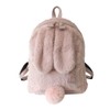 Bunny Backpack for Women Cute Plush Bunny Ears Backpack Fuzzy