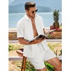 Dokotoo Men Men's Vacation Outfit Summer Short Sleeve Sets for
