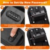 COITEK Magnetic Key Holder with Lock, Magnet Key Lock Box