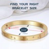 RDISOR Gold Bracelets for Women Friendship Love Bangle Bracelets 14K