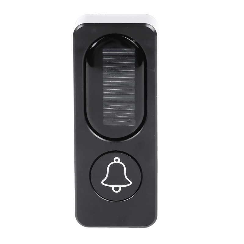 Self Powered Doorbell Black Battery Free Wireless Smart Elderly Pager