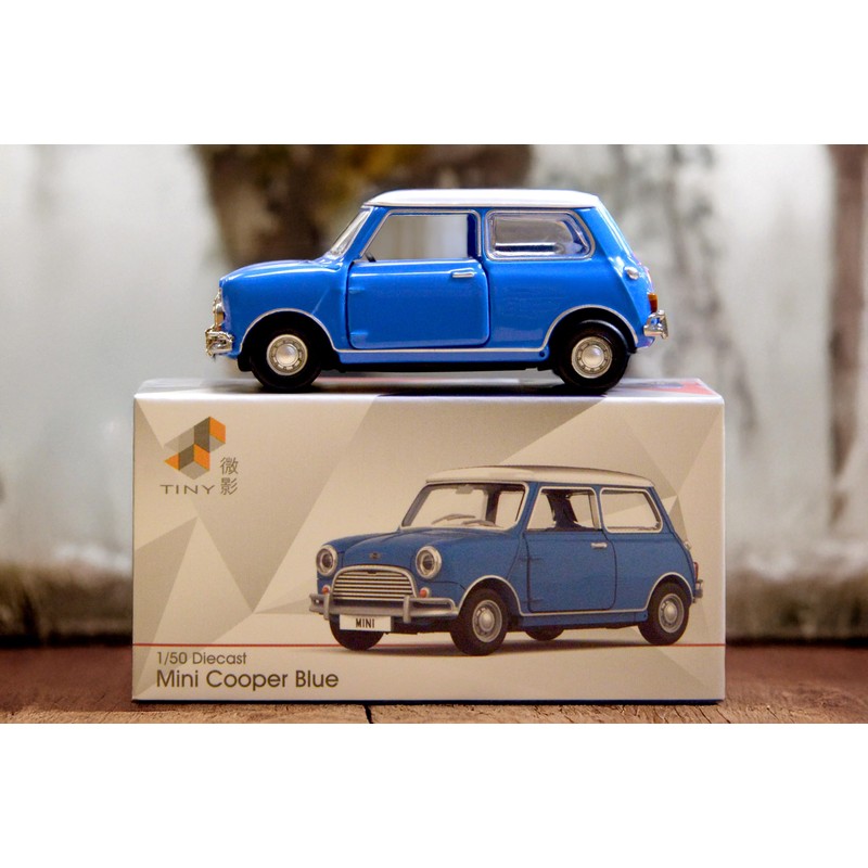 Tiny City 1/50 Mini Cooper Blue Diecast Car