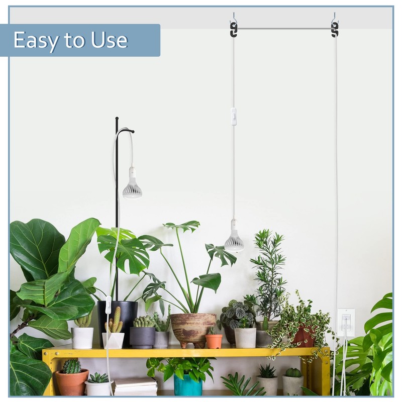 JACKYLED Extension Hanging Lantern Cord Cable 2-Pack 20ft UL 360W