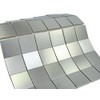 Matte Silver Stainless Steel Metallic Square Glass Mosaic Tiles for