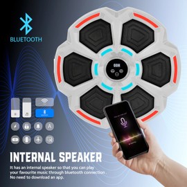 Music Boxing Machine for Adults & Kids, Music Punching Machine, Boxing Machine Wall Mounted Music, Boxing Equipment, The Music Punch, Boxing Music Workout Machine, Musical Boxing Machine with Gloves