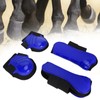 1Set Horse Legguard Leg Protector Leggings PU Thickened Shell Elastic