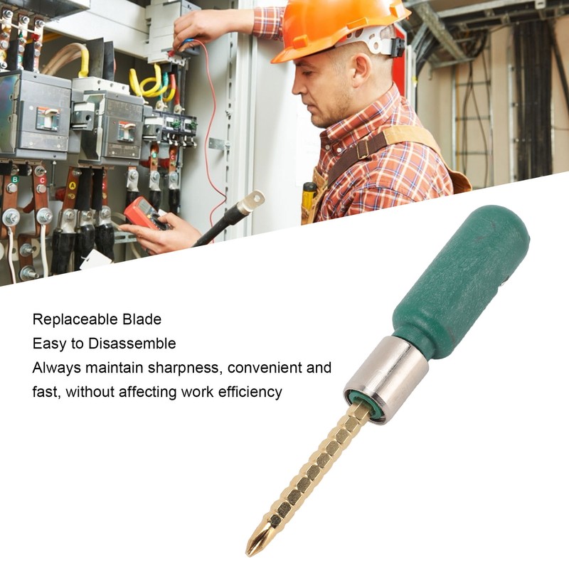 Electric Wire Stripper 4mm² Cable Quick Stripping Tool with 6.35mm