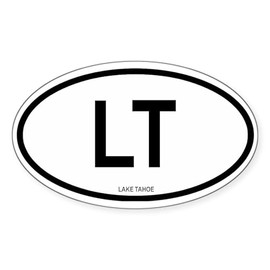 CafePress Lake Tahoe Oval Sticker Oval Car Bumper Sticker