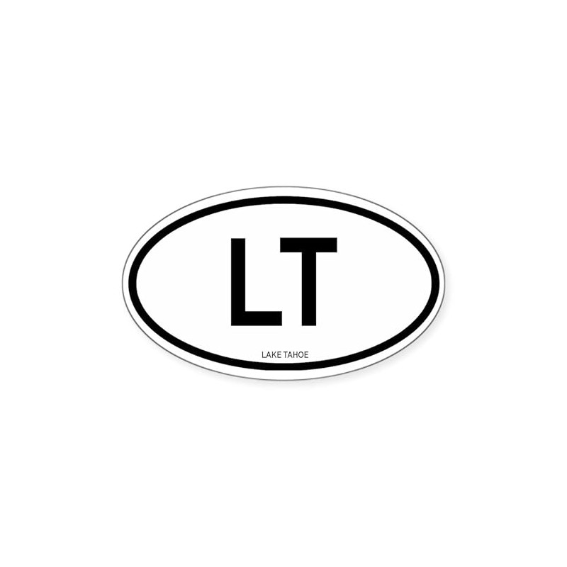 CafePress Lake Tahoe Oval Sticker Oval Car Bumper Sticker