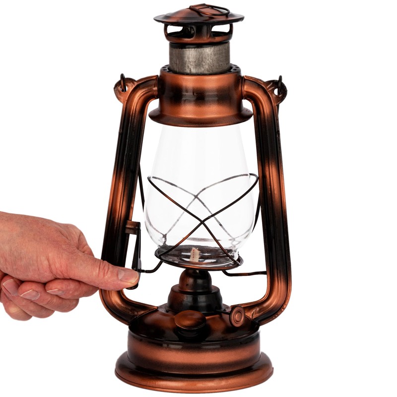 NKlaus Storm Lantern Petroleum Lamp Iron Bronze 31 x 14